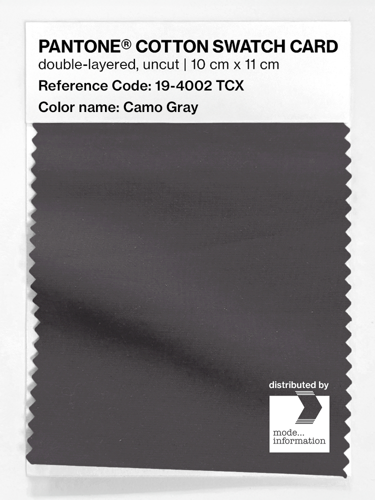 Artikelbild 1 des Artikels “PANTONE® COTTON SWATCH CARD 19-4002 TCX Camo Gray “