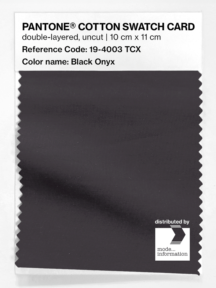 Artikelbild 1 des Artikels “PANTONE® COTTON SWATCH CARD 19-4003 TCX Black Onyx “