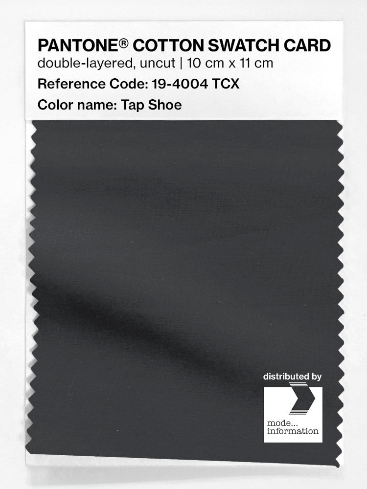 Product image 1 of the product “PANTONE® COTTON SWATCH CARD 19-4004 TCX Tap Shoe ”