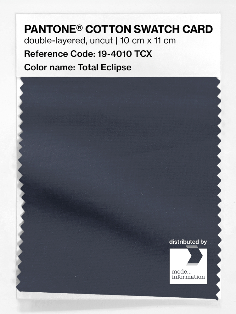 Artikelbild 1 des Artikels “PANTONE® COTTON SWATCH CARD 19-4010 TCX Total Eclipse “