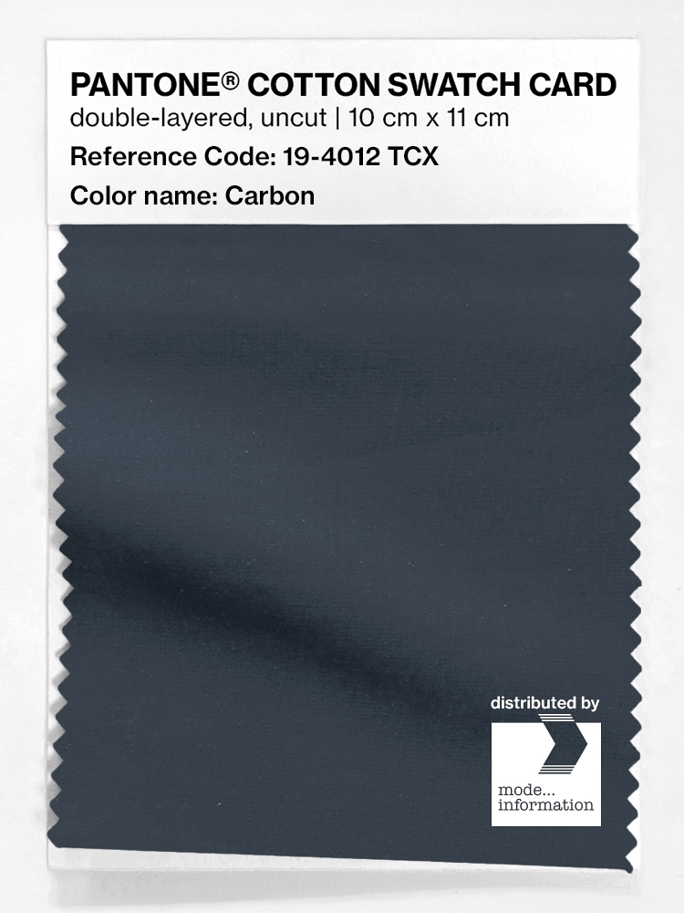 Artikelbild 1 des Artikels “PANTONE® COTTON SWATCH CARD 19-4012 TCX Carbon “