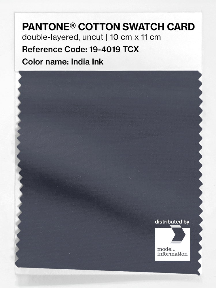Artikelbild 1 des Artikels “PANTONE® COTTON SWATCH CARD 19-4019 TCX India Ink “