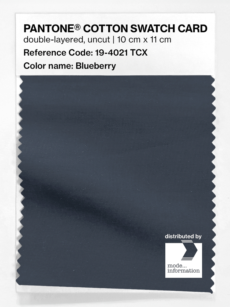 Product image 1 of the product “PANTONE® COTTON SWATCH CARD 19-4021 TCX Blueberry ”