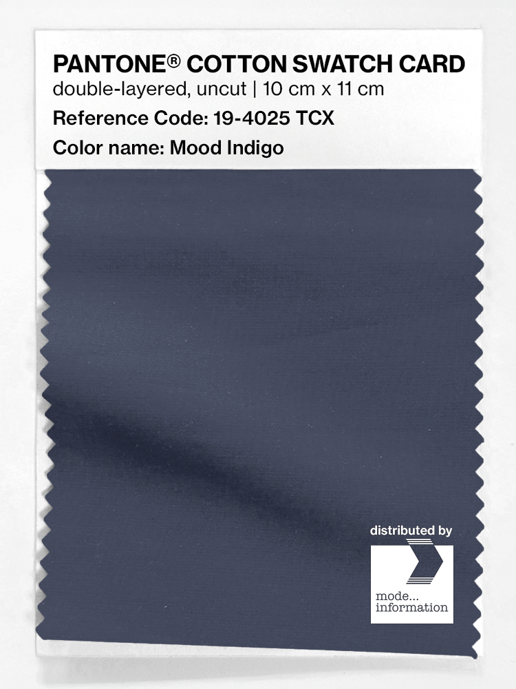 Product image 1 of the product “PANTONE® COTTON SWATCH CARD 19-4025 TCX Mood Indigo ”
