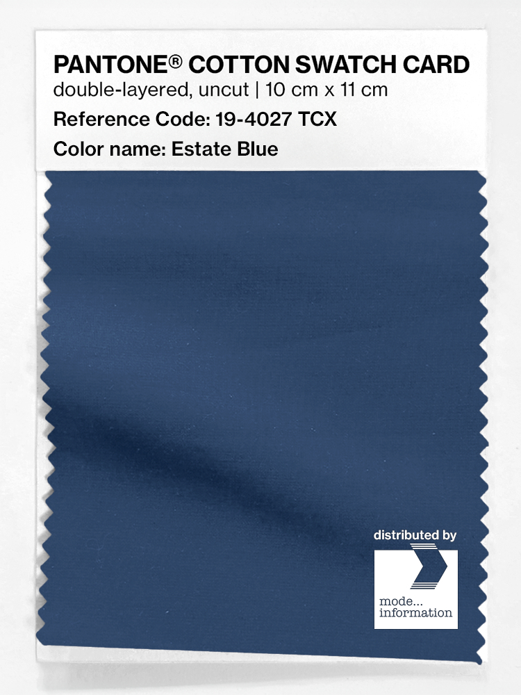 Product image 1 of the product “PANTONE® COTTON SWATCH CARD 19-4027 TCX Estate Blue ”