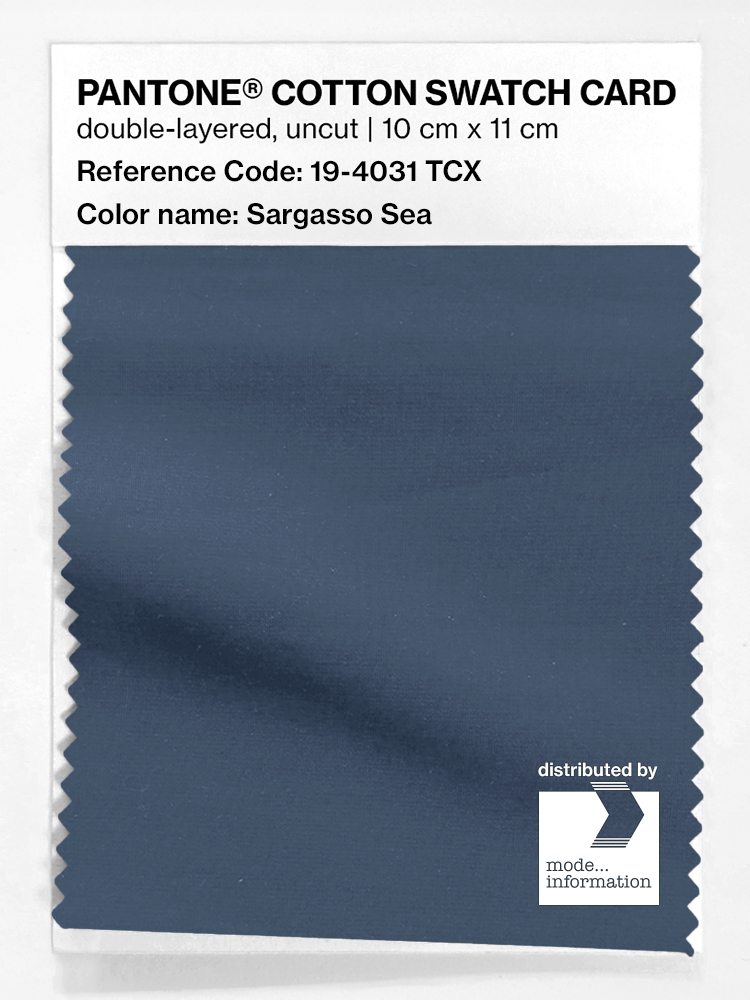 Artikelbild 1 des Artikels “PANTONE® COTTON SWATCH CARD 19-4031 TCX Sargasso Sea “