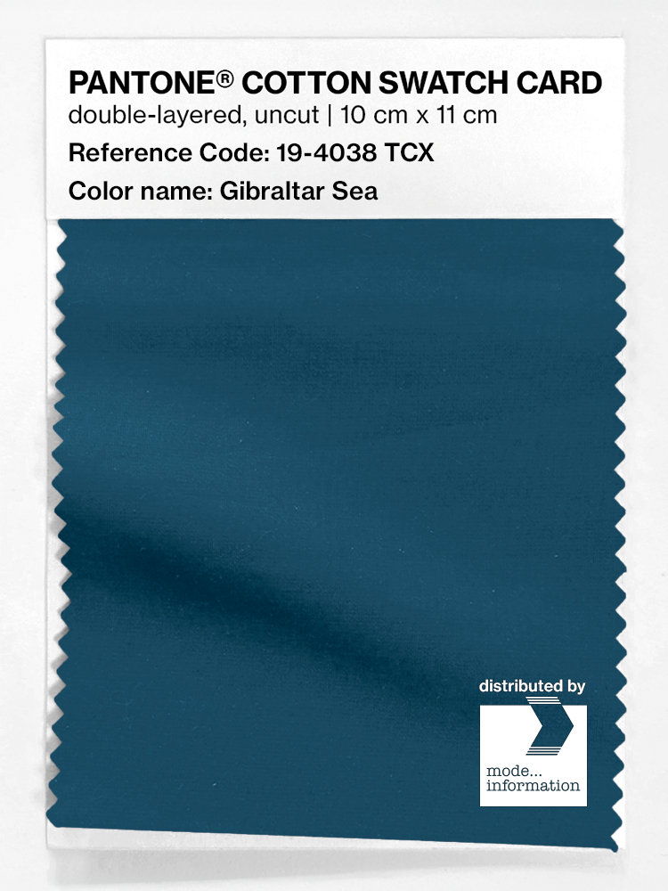 Artikelbild 1 des Artikels “PANTONE® COTTON SWATCH CARD 19-4038 TCX Gibraltar Sea “