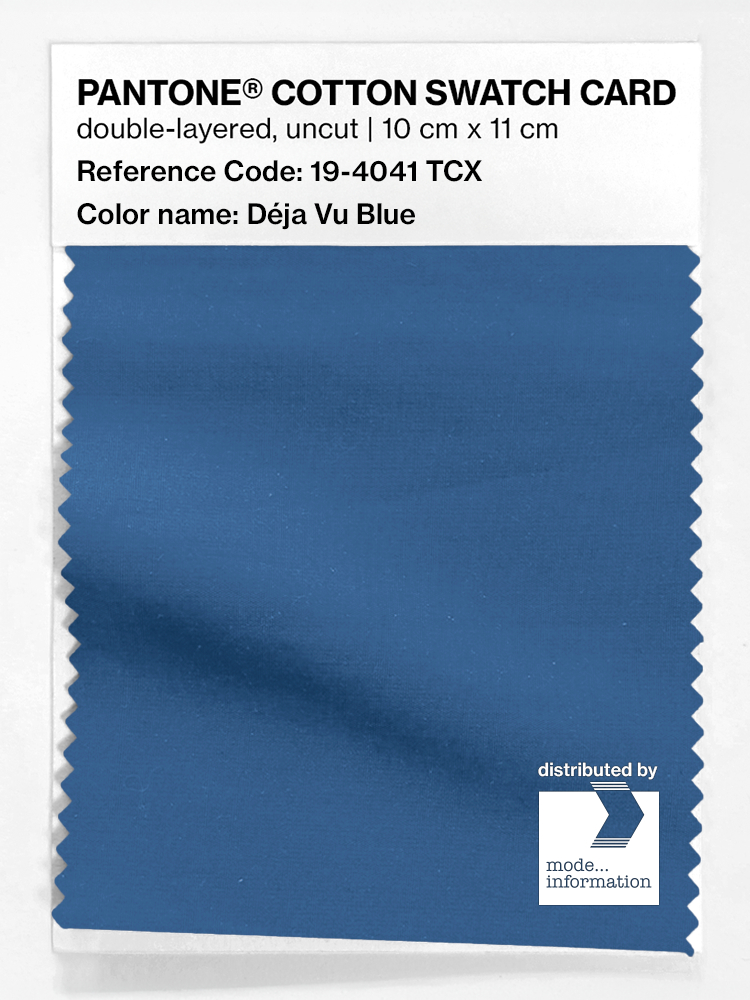 Artikelbild 1 des Artikels “PANTONE® COTTON SWATCH CARD 19-4041 TCX Déja Vu Blue “