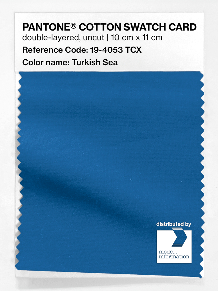 Artikelbild 1 des Artikels “PANTONE® COTTON SWATCH CARD 19-4053 TCX Turkish Sea “