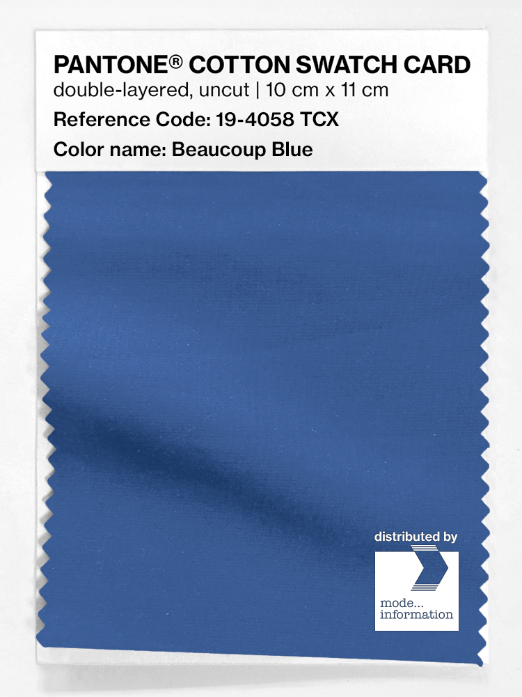 Artikelbild 1 des Artikels “PANTONE® COTTON SWATCH CARD 19-4058 TCX Beaucoup Blue “