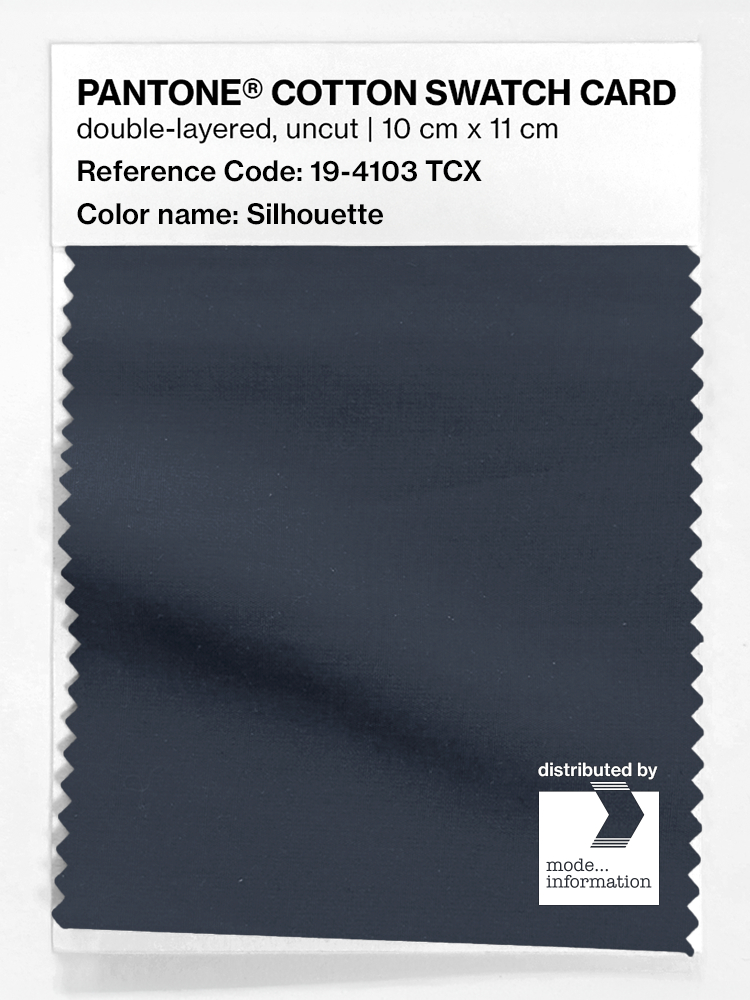 Artikelbild 1 des Artikels “PANTONE® COTTON SWATCH CARD 19-4103 TCX Silhouette “