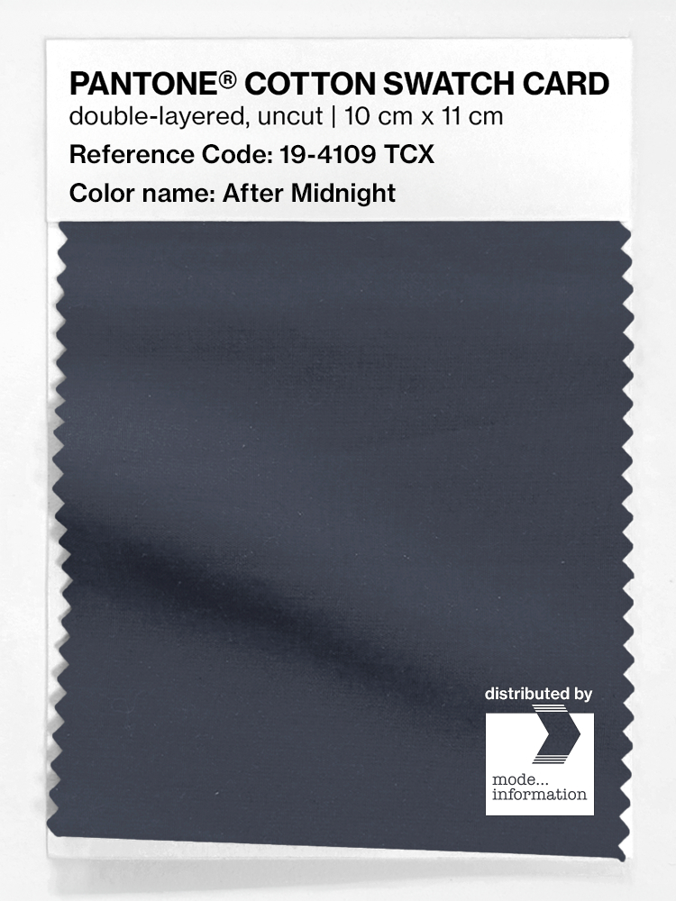 Artikelbild 1 des Artikels “PANTONE® COTTON SWATCH CARD 19-4109 TCX After Midnight “