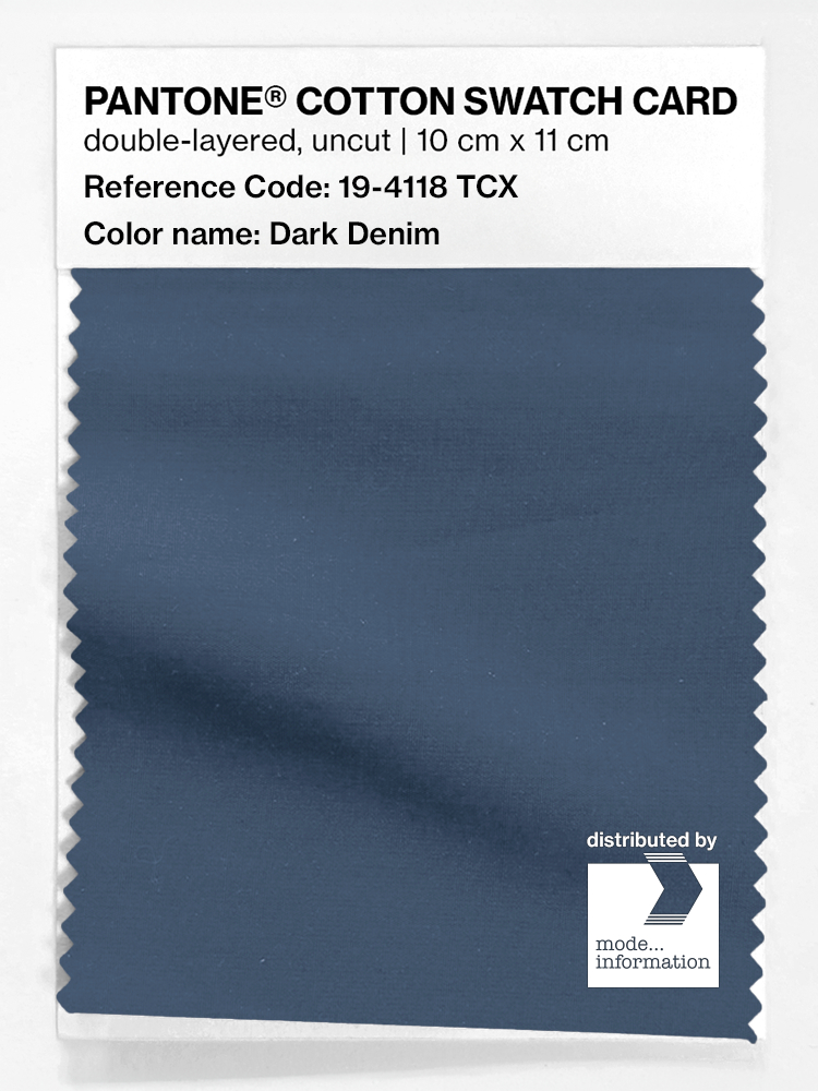 Artikelbild 1 des Artikels “PANTONE® COTTON SWATCH CARD 19-4118 TCX Dark Denim “