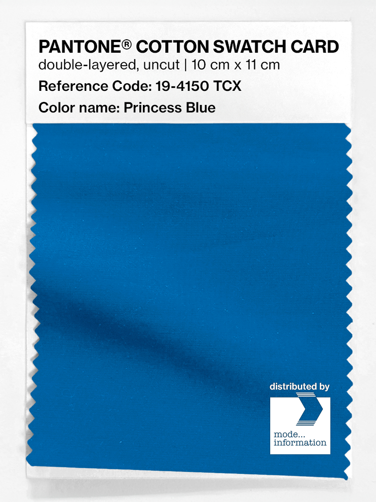 Artikelbild 1 des Artikels “PANTONE® COTTON SWATCH CARD 19-4150 TCX Princess Blue “