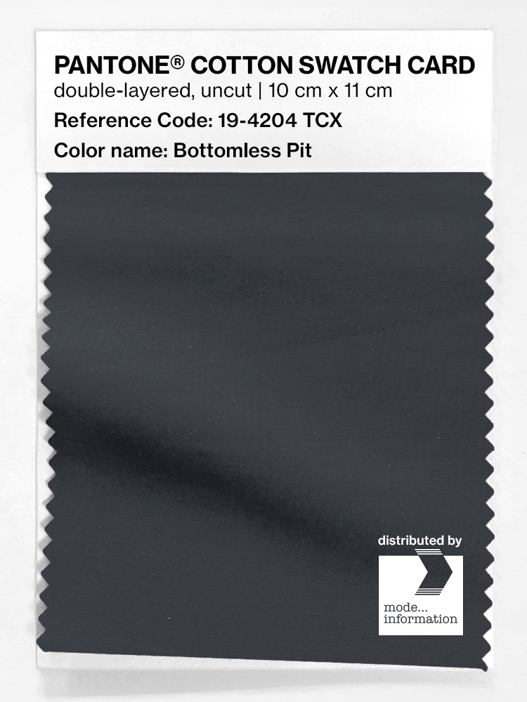 Artikelbild 1 des Artikels “PANTONE® COTTON SWATCH CARD 19-4204 TCX Bottomless Pit “