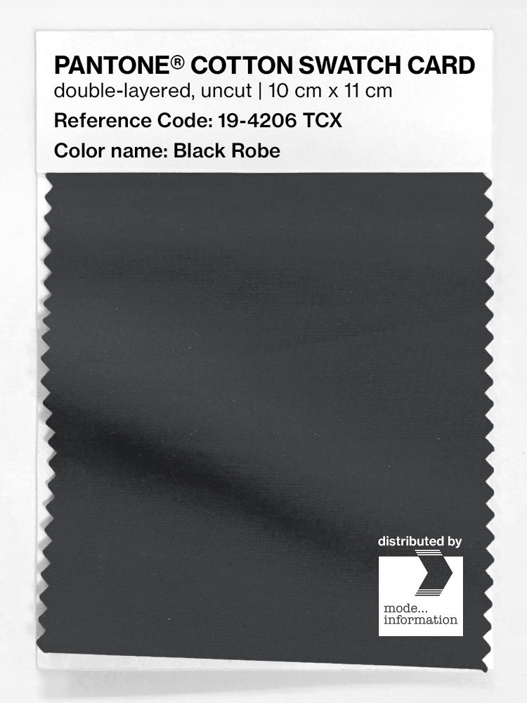 Artikelbild 1 des Artikels “PANTONE® COTTON SWATCH CARD 19-4206 TCX Black Robe “
