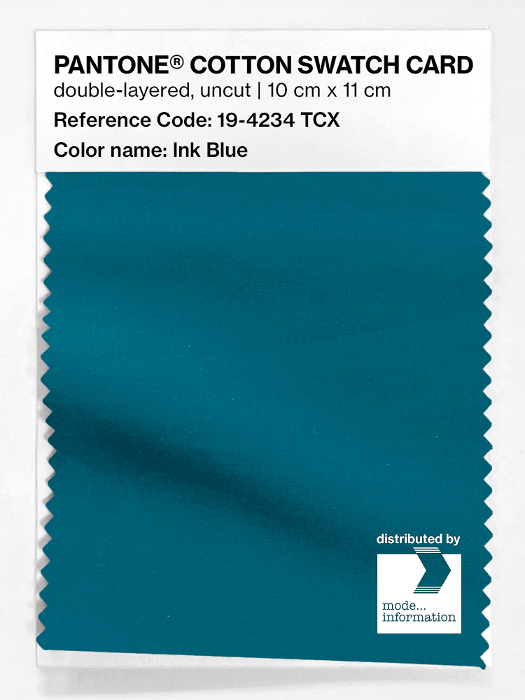 Artikelbild 1 des Artikels “PANTONE® COTTON SWATCH CARD 19-4234 TCX Ink Blue “