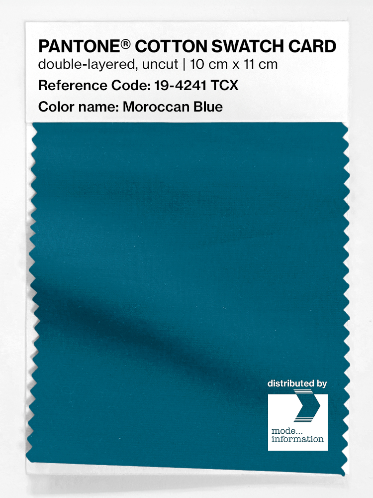 Artikelbild 1 des Artikels “PANTONE® COTTON SWATCH CARD 19-4241 TCX Moroccan Blue “