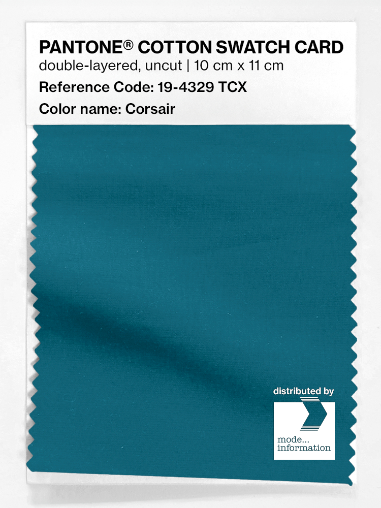 Artikelbild 1 des Artikels “PANTONE® COTTON SWATCH CARD 19-4329 TCX Corsair “
