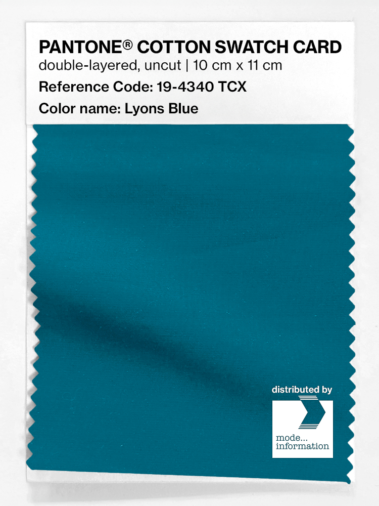 Artikelbild 1 des Artikels “PANTONE® COTTON SWATCH CARD 19-4340 TCX Lyons Blue “
