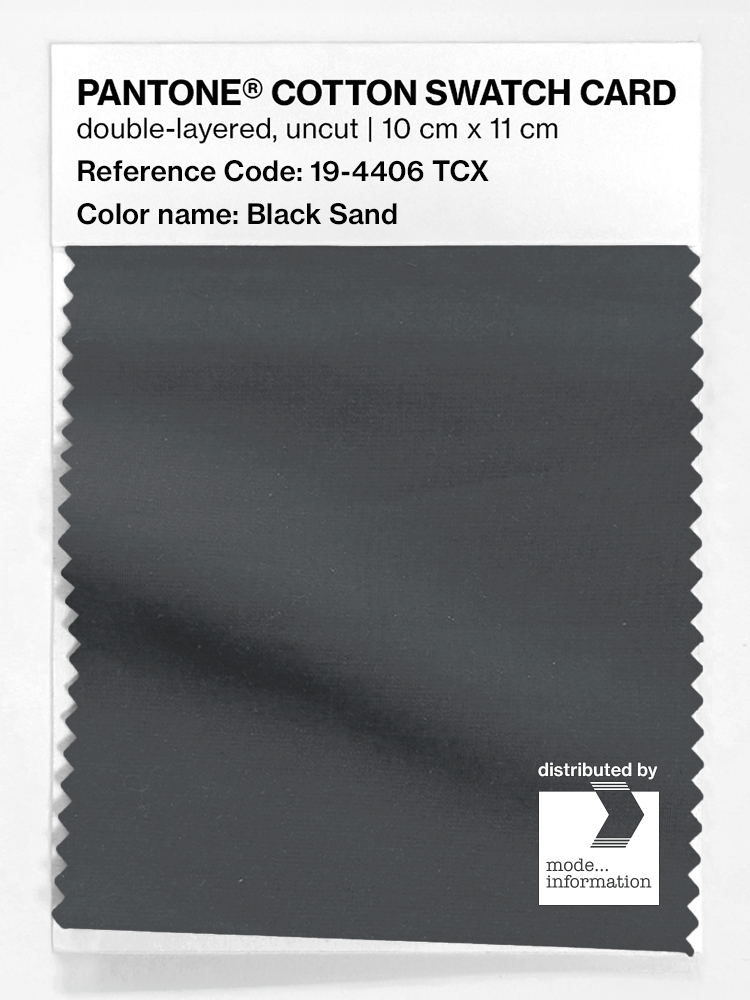 Artikelbild 1 des Artikels “PANTONE® COTTON SWATCH CARD 19-4406 TCX Black Sand “