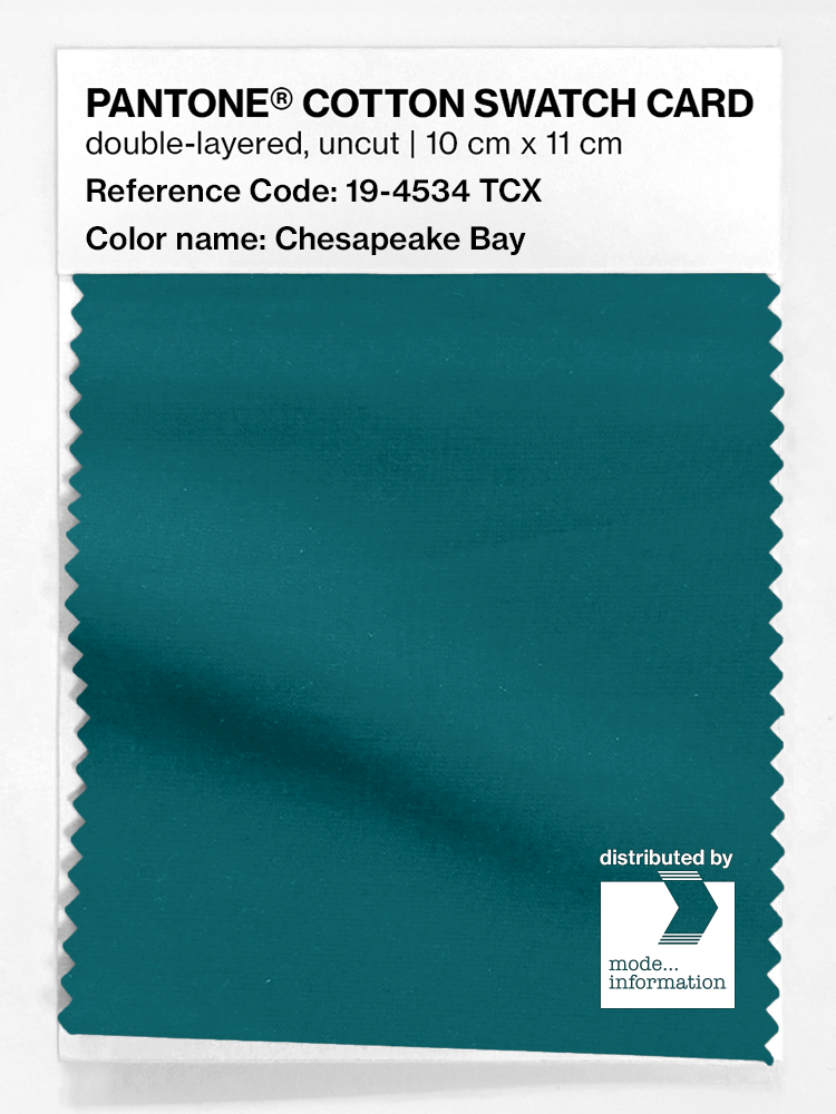 Artikelbild 1 des Artikels “PANTONE® COTTON SWATCH CARD 19-4534 TCX Chesapeake Bay “
