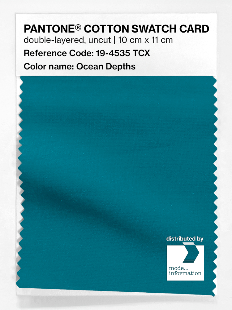 Artikelbild 1 des Artikels “PANTONE® COTTON SWATCH CARD 19-4535 TCX Ocean Depths “
