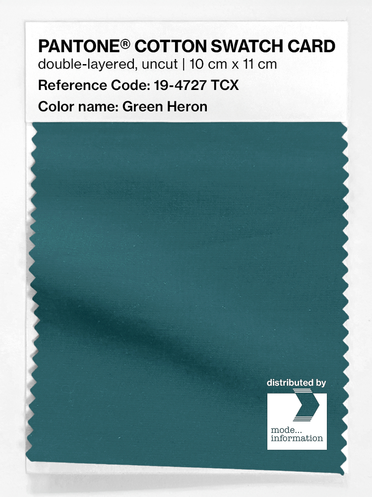 Artikelbild 1 des Artikels “PANTONE® COTTON SWATCH CARD 19-4727 TCX Green Heron “