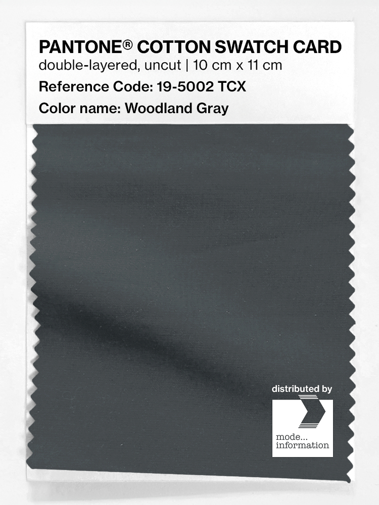 Artikelbild 1 des Artikels “PANTONE® COTTON SWATCH CARD 19-5002 TCX Woodland Gray “