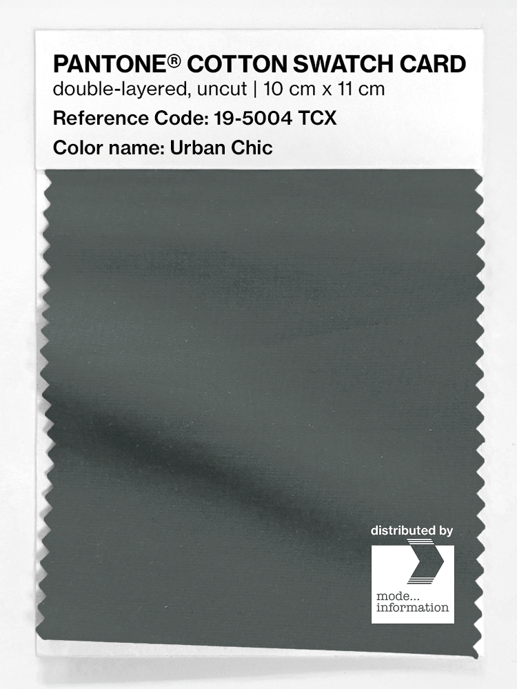 Product image 1 of the product “PANTONE® COTTON SWATCH CARD 19-5004 TCX Urban Chic ”