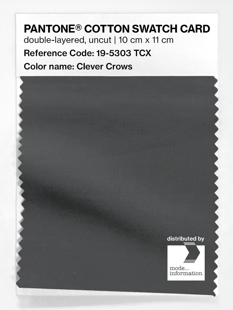 Artikelbild 1 des Artikels “PANTONE® COTTON SWATCH CARD 19-5303 TCX Clever Crows “