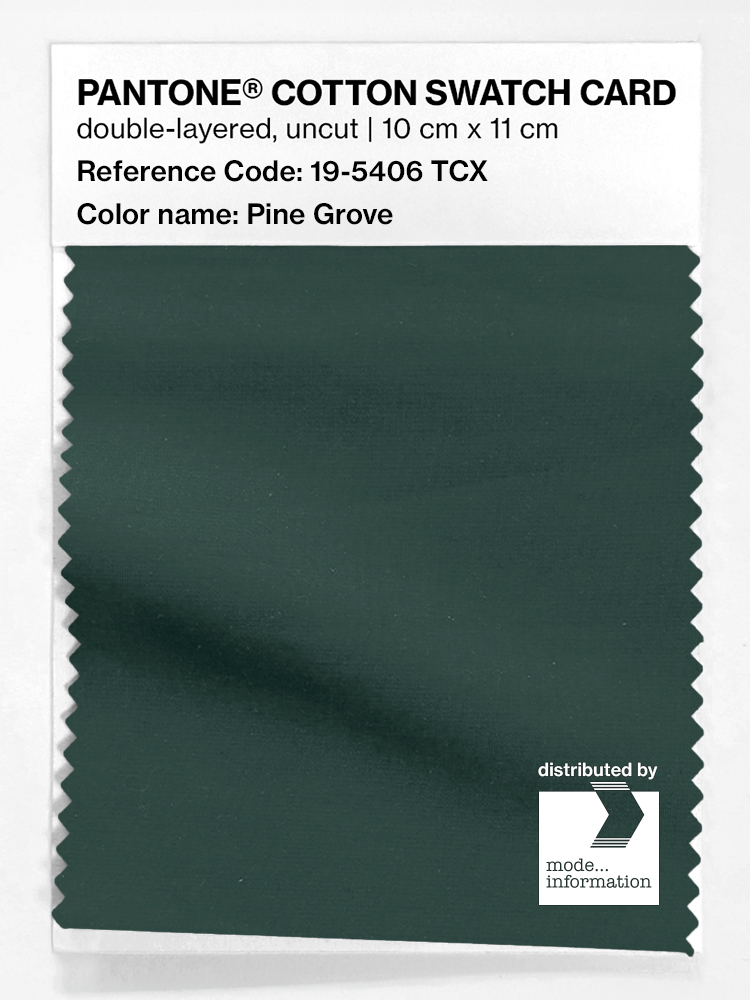 Product image 1 of the product “PANTONE® COTTON SWATCH CARD 19-5406 TCX Pine Grove ”