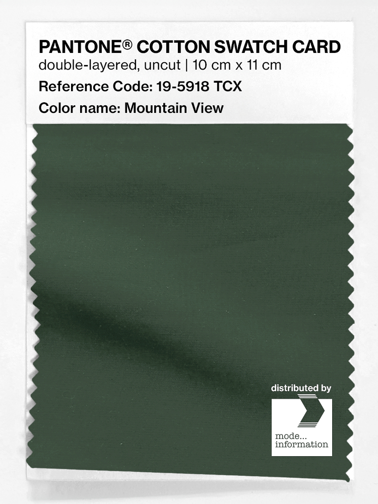 Product image 1 of the product “PANTONE® COTTON SWATCH CARD 19-5918 TCX Mountain View ”