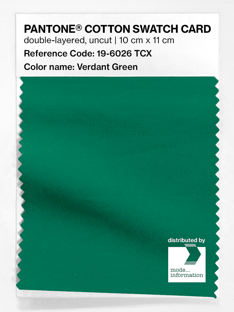 Artikelbild 1 des Artikels “PANTONE® COTTON SWATCH CARD 19-6026 TCX Verdant Green “