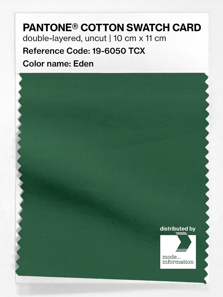 Product image 1 of the product “PANTONE® COTTON SWATCH CARD 19-6050 TCX Eden ”