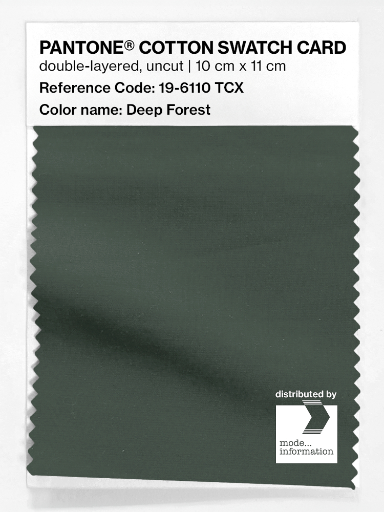 Artikelbild 1 des Artikels “PANTONE® COTTON SWATCH CARD 19-6110 TCX Deep Forest “