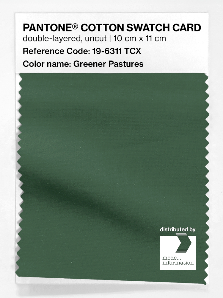 Artikelbild 1 des Artikels “PANTONE® COTTON SWATCH CARD 19-6311 TCX Greener Pastures “