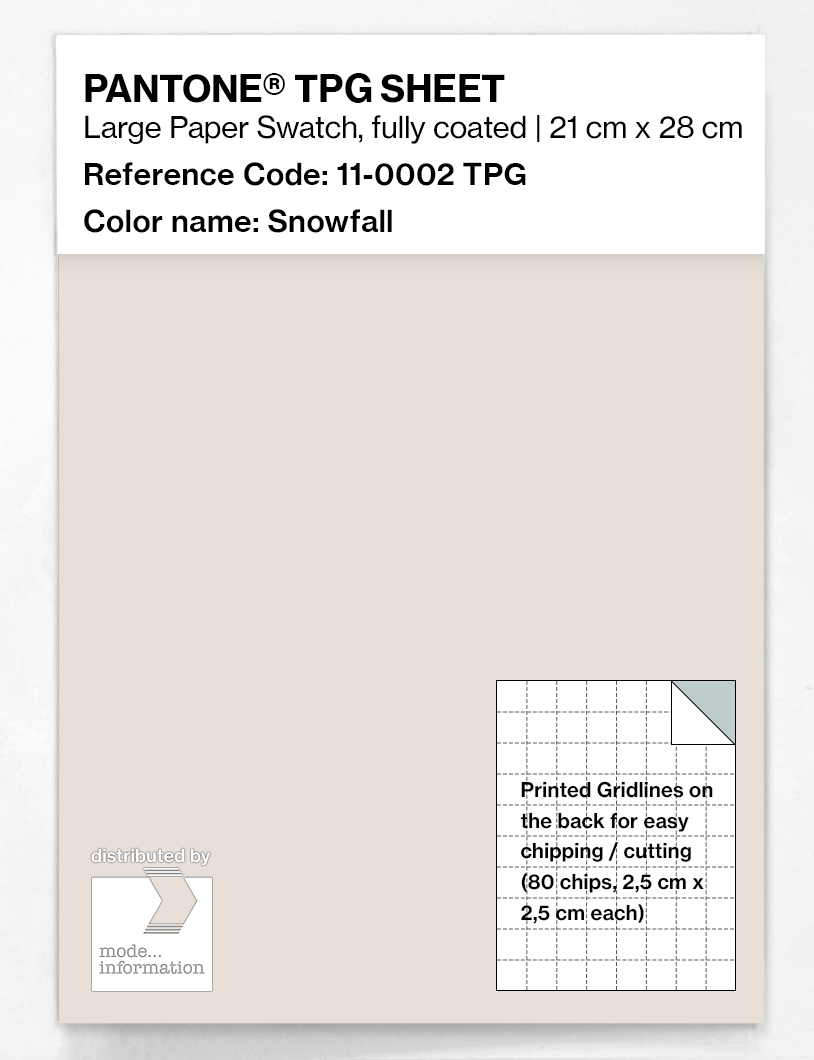 Artikelbild 1 des Artikels “PANTONE® TPG SHEET 11-0002 TPG Snowfall “
