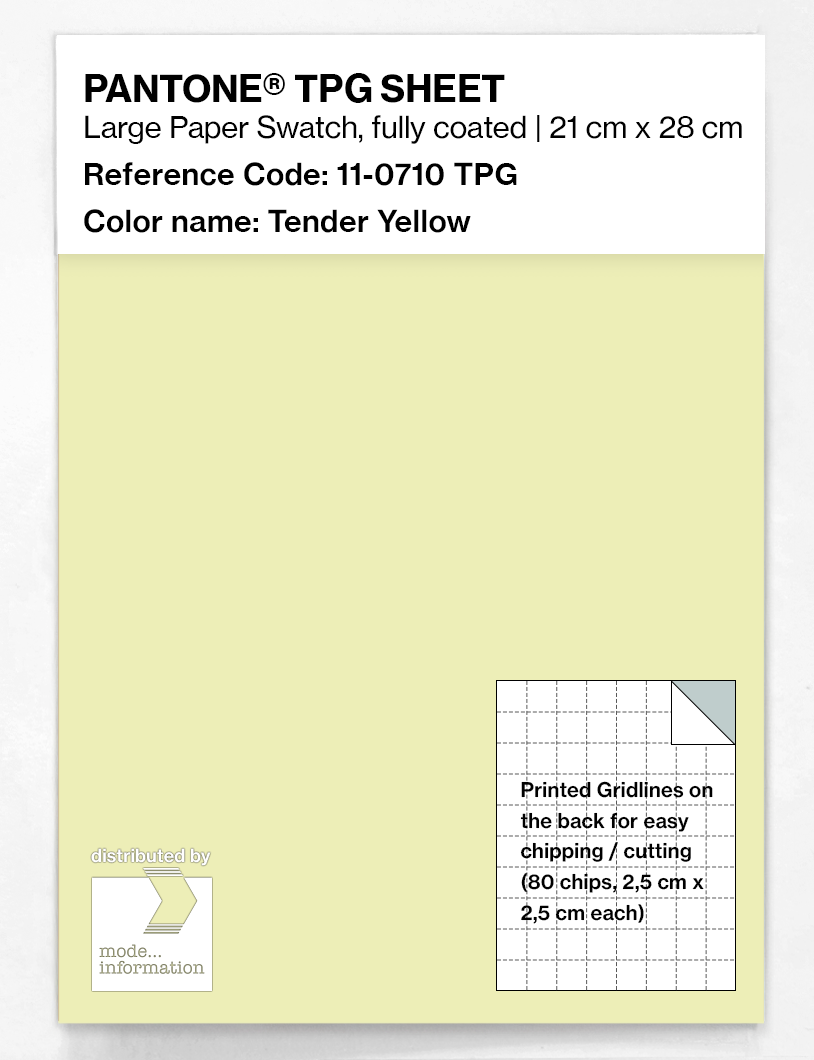 Artikelbild 1 des Artikels “PANTONE® TPG SHEET 11-0710 TPG Tender Yellow “
