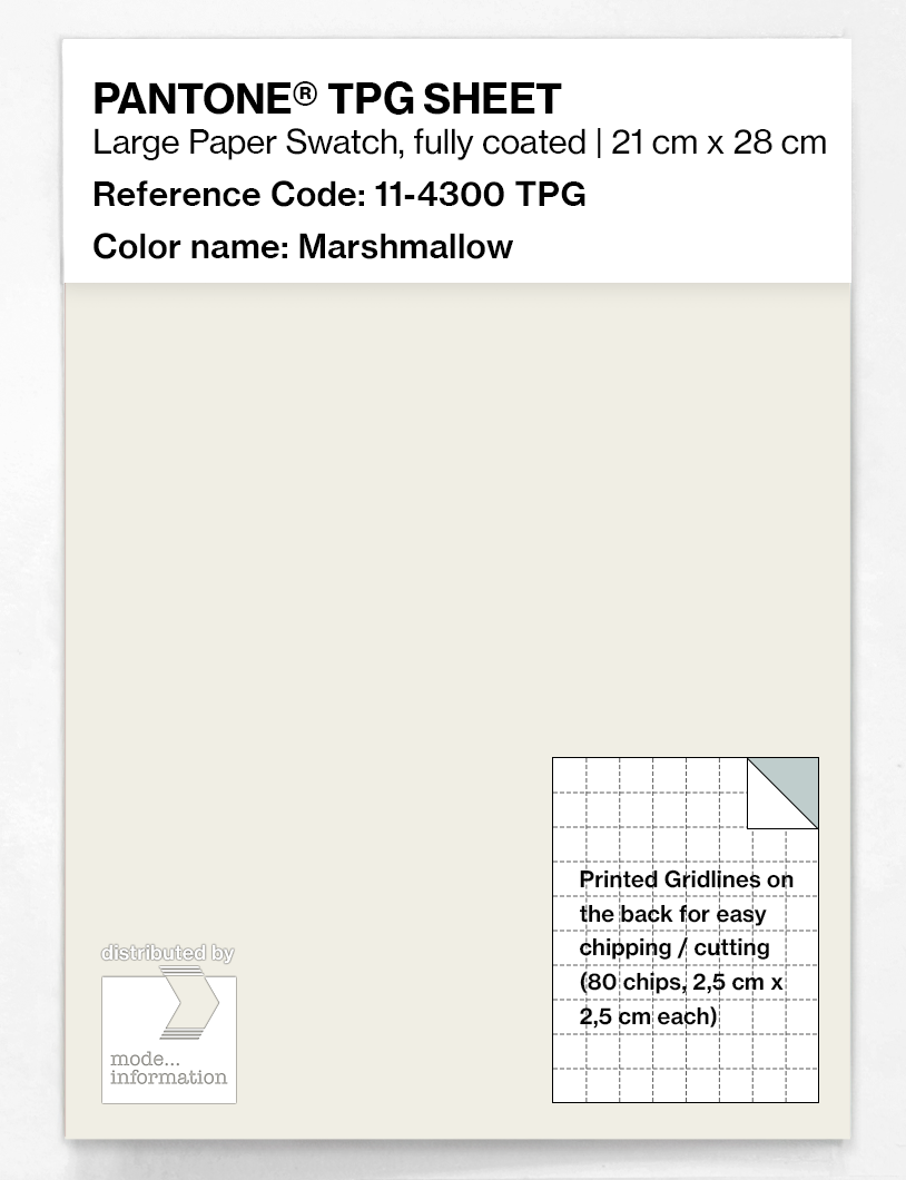 Artikelbild 1 des Artikels “PANTONE® TPG SHEET 11-4300 TPG Marshmallow “