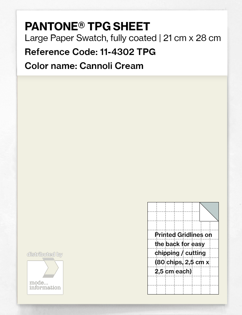 Artikelbild 1 des Artikels “PANTONE® TPG SHEET 11-4302 TPG Cannoli Cream “