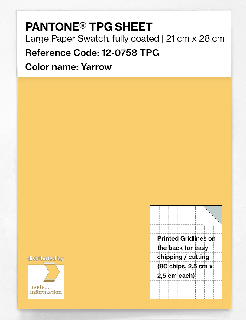 Product image 1 of the product “PANTONE® TPG SHEET 12-0758 TPG Yarrow ”