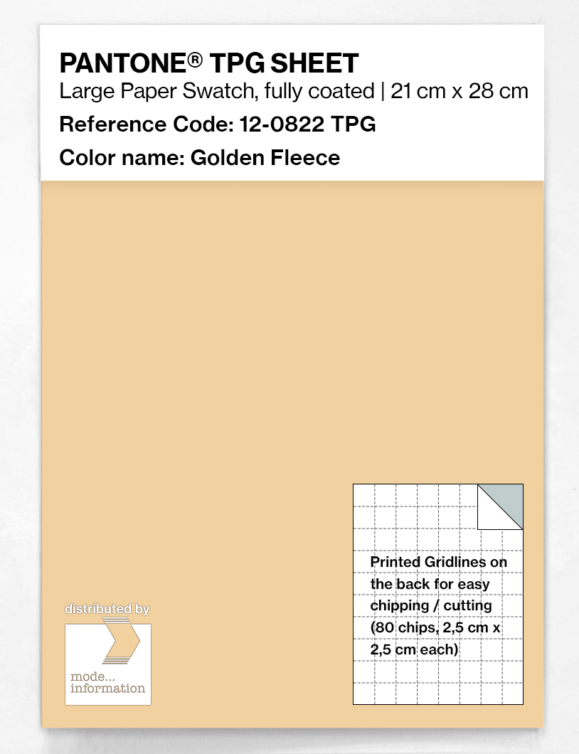 Artikelbild 1 des Artikels “PANTONE® TPG SHEET 12-0822 TPG Golden Fleece “