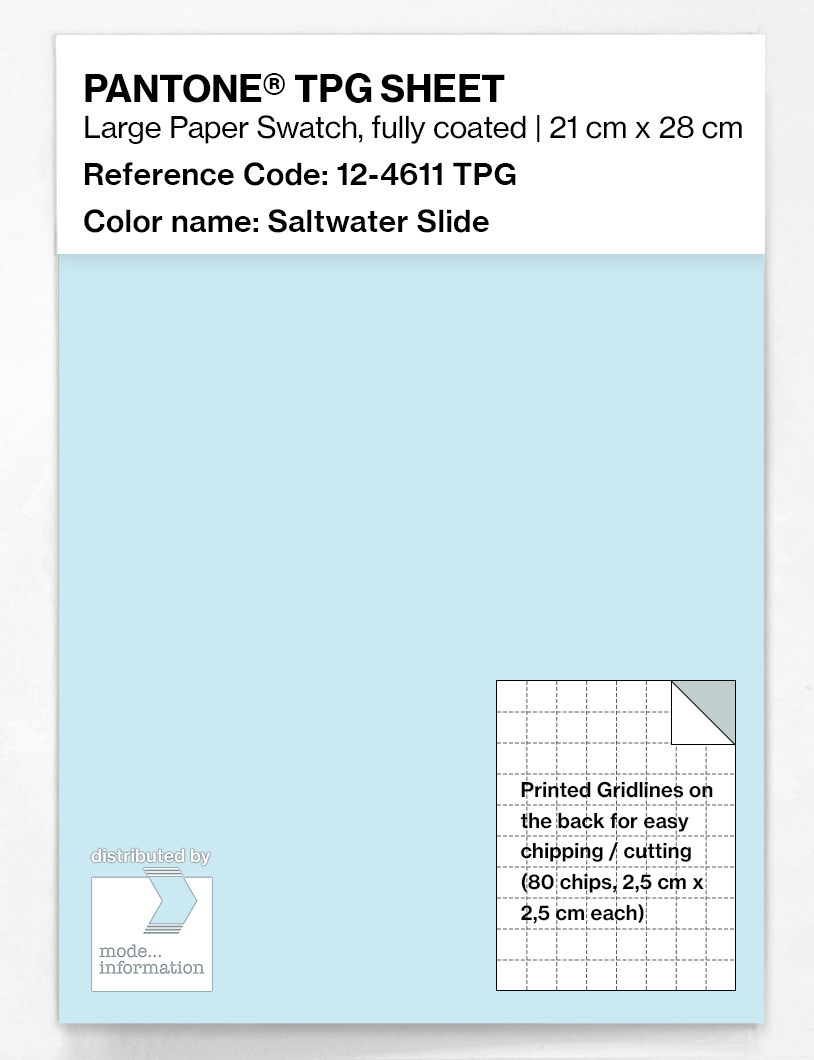 Artikelbild 1 des Artikels “PANTONE® TPG SHEET 12-4611 TPG Saltwater Slide “