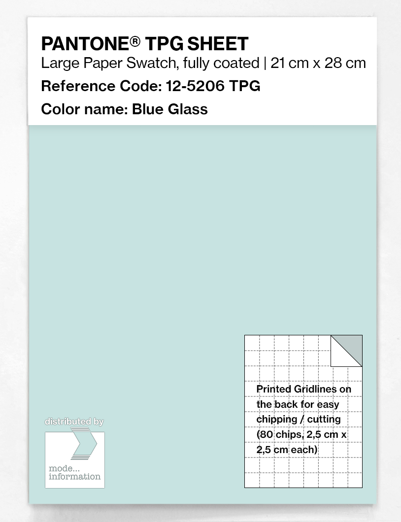 Artikelbild 1 des Artikels “PANTONE® TPG SHEET 12-5206 TPG Blue Glass “
