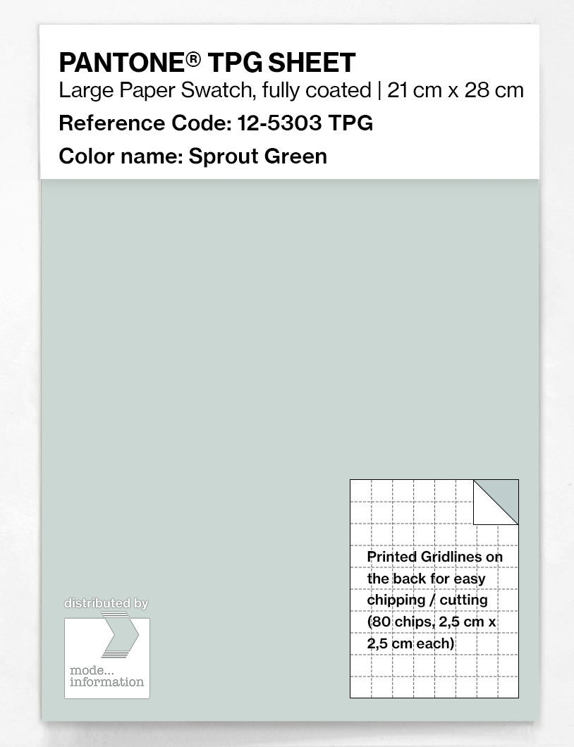 Product image 1 of the product “PANTONE® TPG SHEET 12-5303 TPG Sprout Green ”