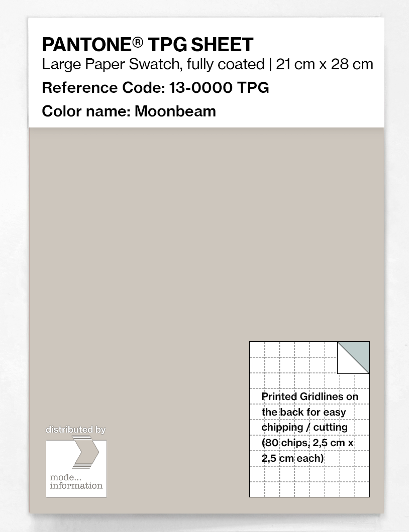 Artikelbild 1 des Artikels “PANTONE® TPG SHEET 13-0000 TPG Moonbeam “