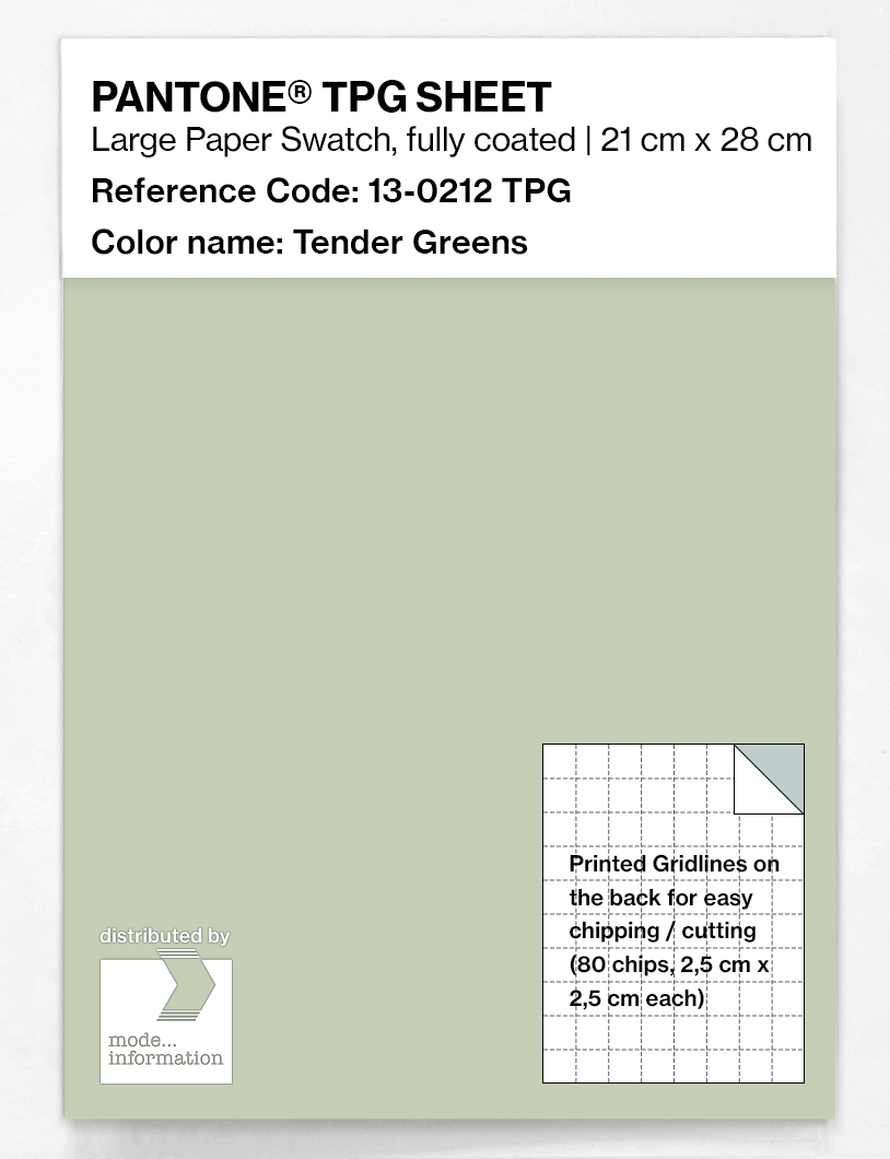 Product image 1 of the product “PANTONE® TPG SHEET 13-0212 TPG Tender Greens ”
