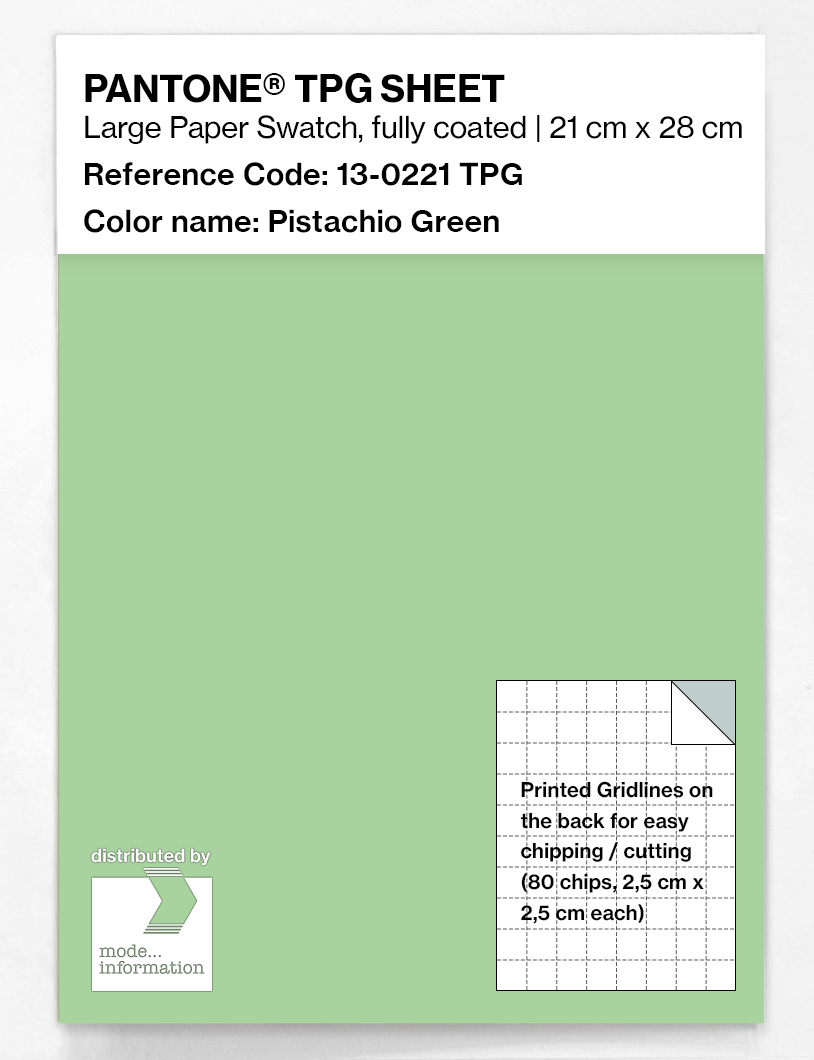 Artikelbild 1 des Artikels “PANTONE® TPG SHEET 13-0221 TPG Pistachio Green “