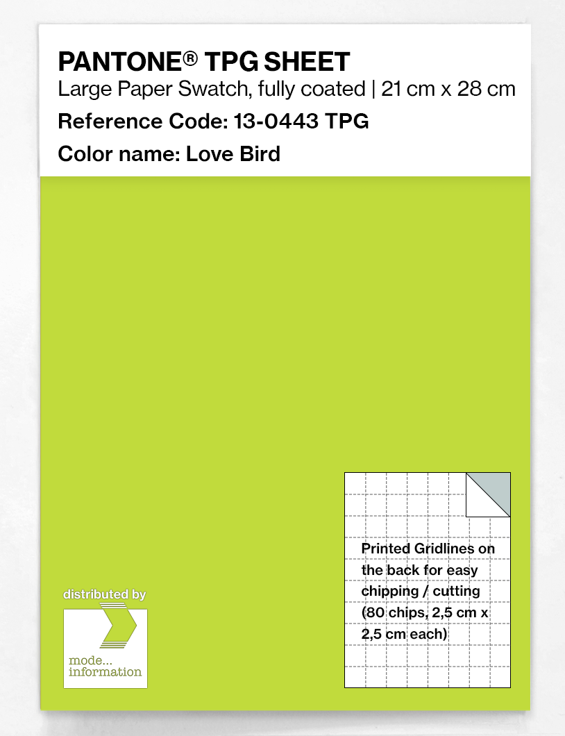 Artikelbild 1 des Artikels “PANTONE® TPG SHEET 13-0443 TPG Love Bird “
